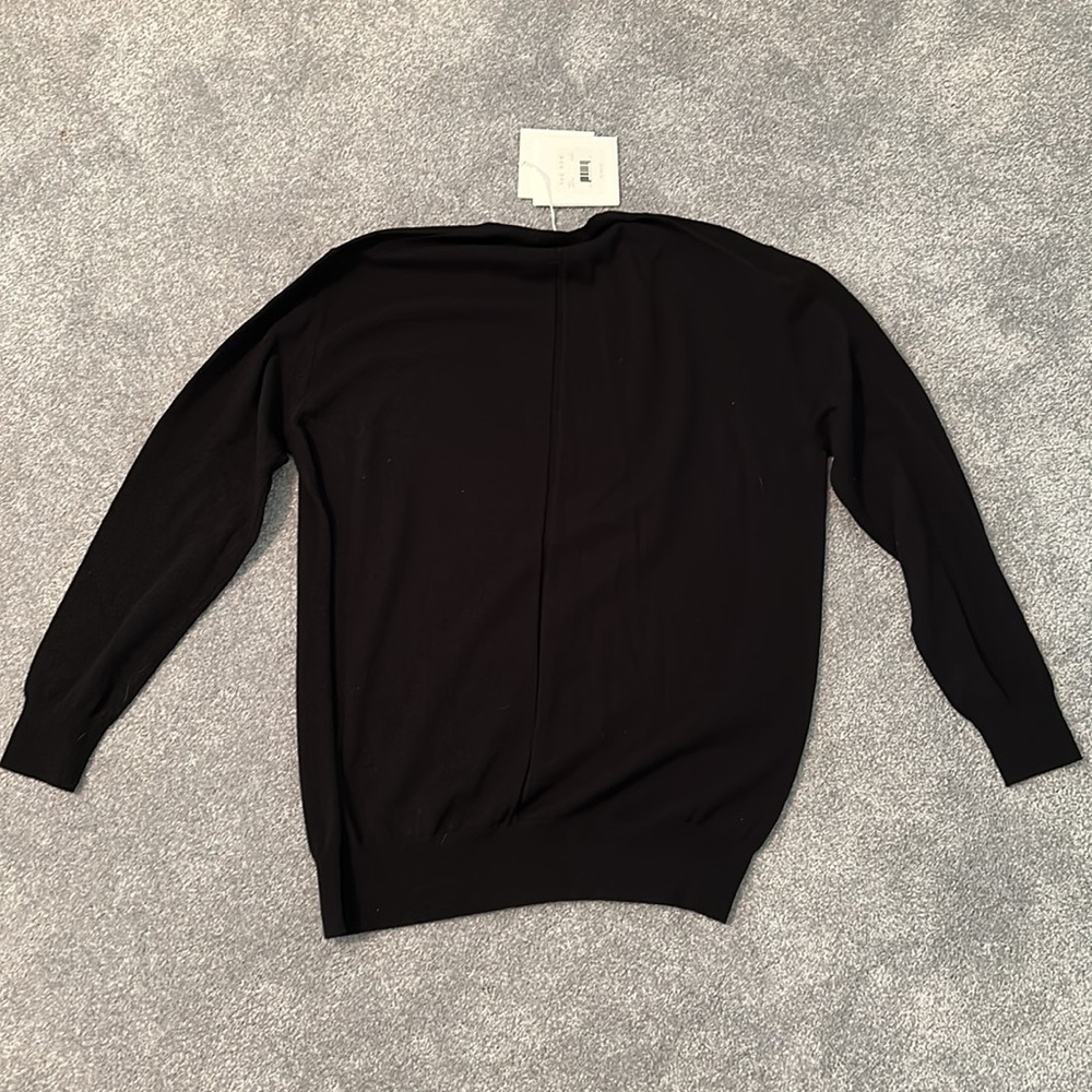 The Row Rose Cashmere Sweater Top, Bark Melange - Picture 3 of 7